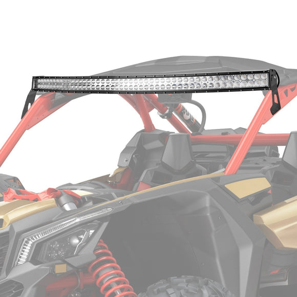 2017 - 2025 Can Am Maverick X3/X3 Max Spot Flood Amber White Strobe 52" Dual Row Curved 300w LED Light Bar - WeiSen - 80101005+70202021