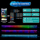 2017 - 2025 Can Am Maverick X3/X3 Max Spot&Flood LED Chasing 50inch RGBW LED Light Bar Kit - Weisen - 80101006+70202016