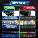 2017 - 2025 Can Am Maverick X3/X3 Max Spot&Flood LED Chasing 50inch RGBW LED Light Bar Kit - Weisen - 80101006+70202016