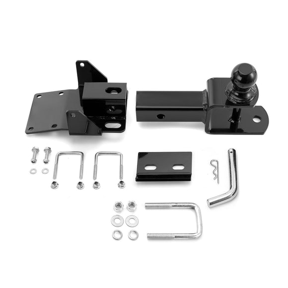 2017 - 2025 Kawasaki Mule SX UTV Rear Receiver Hitch Kit w/ 2 - Inch Trailer Hitch 3 - in - 1 Ball Mount 5/8" Lock Pin Tightener - WeiSen - 8010702601