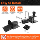 2017 - 2025 Kawasaki Mule SX UTV Rear Receiver Hitch Kit w/ 2 - Inch Trailer Hitch 3 - in - 1 Ball Mount 5/8" Lock Pin Tightener - WeiSen - 8010702601