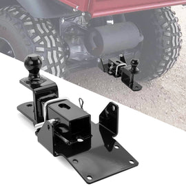 2017 - 2025 Kawasaki Mule SX UTV Rear Receiver Hitch Kit w/ 2 - Inch Trailer Hitch 3 - in - 1 Ball Mount 5/8" Lock Pin Tightener - WeiSen - 8010702601