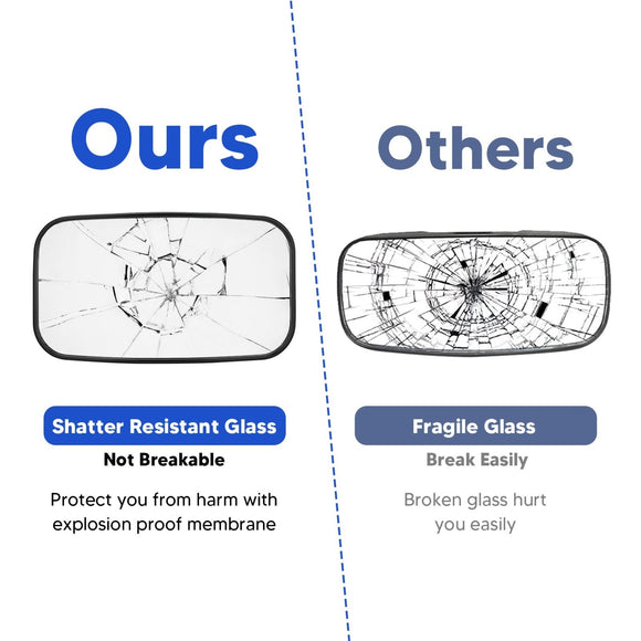 2017 - 2025 Polaris Ranger 500 XP1000 Pro - fit Cage Large Rearview Center Mirror - WeiSen - 80301016