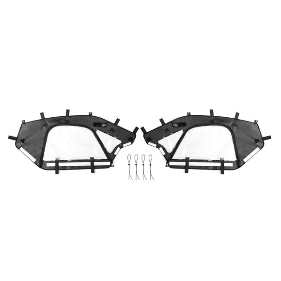 2017 - 2026 Can Am Maverick X3 (2 - Seater) Soft Window Enclosures Upper Door Set Kit - WeiSen - 80307024