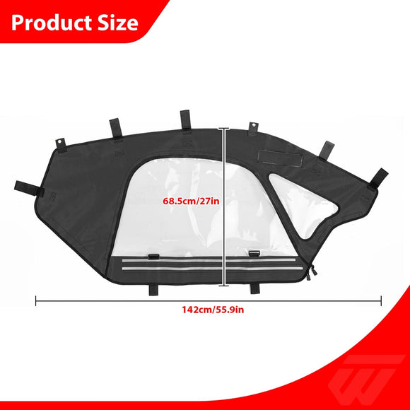 2017 - 2026 Can Am Maverick X3 (2 - Seater) Soft Window Enclosures Upper Door Set Kit - WeiSen - 80307024