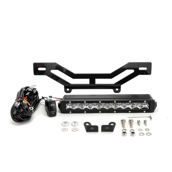 2017-2026 Can Am Maverick X3/X3 Max UTV Hood 12" Single-row Straight White Light Bar Kit - WeiSen - 8012000404