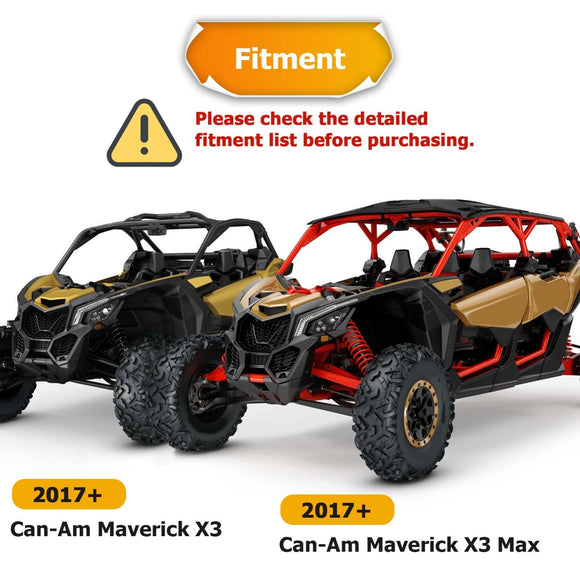 2017+ Can - Am Maverick X3 UTV ATV 4500lb 12V Electric Winch Mount Wire Hook Rope Kit - WeiSen - 80310033