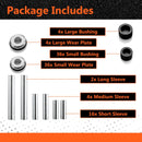 2018 - 2020 Ranger XP 1000 UTV Front & Rear A - Arm Bushing Kit Heavy Duty UHMW Bushings - WeiSen - 80405011