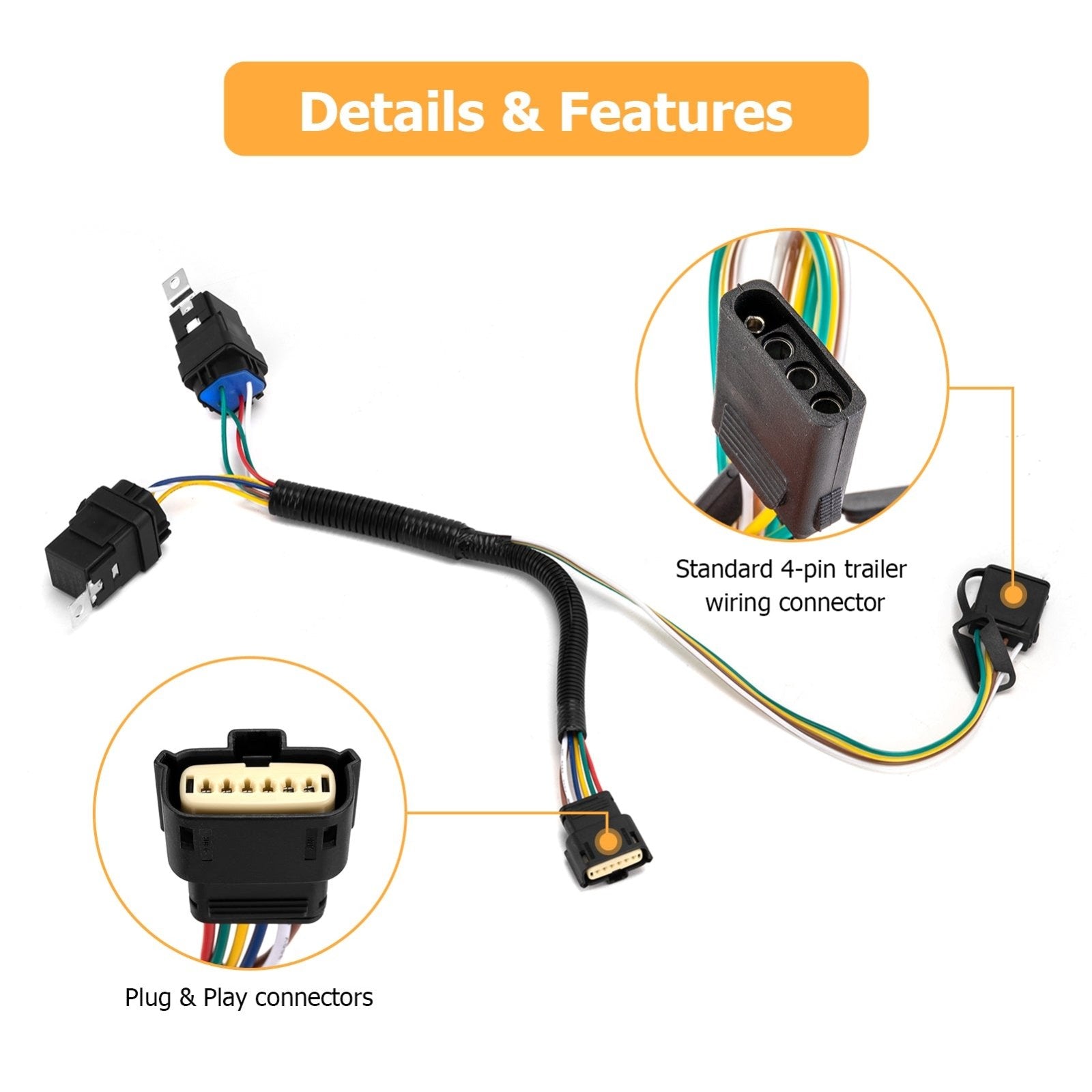 2018 - 2024 3rd Gen Chevrolet Equinox 4 - Way Trailer Hitch Tow Wiring Harness - Weisen