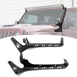 2018 - 2024 Jeep Wrangler JL/JLU Roof LED Light Bar Mount Bracket for 52" Light Bar & Cube Pod Light - WeiSen - 70101045