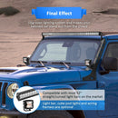 2018 - 2024 Jeep Wrangler JL/JLU Roof LED Light Bar Mount Bracket for 52" Light Bar & Cube Pod Light - WeiSen - 70101045