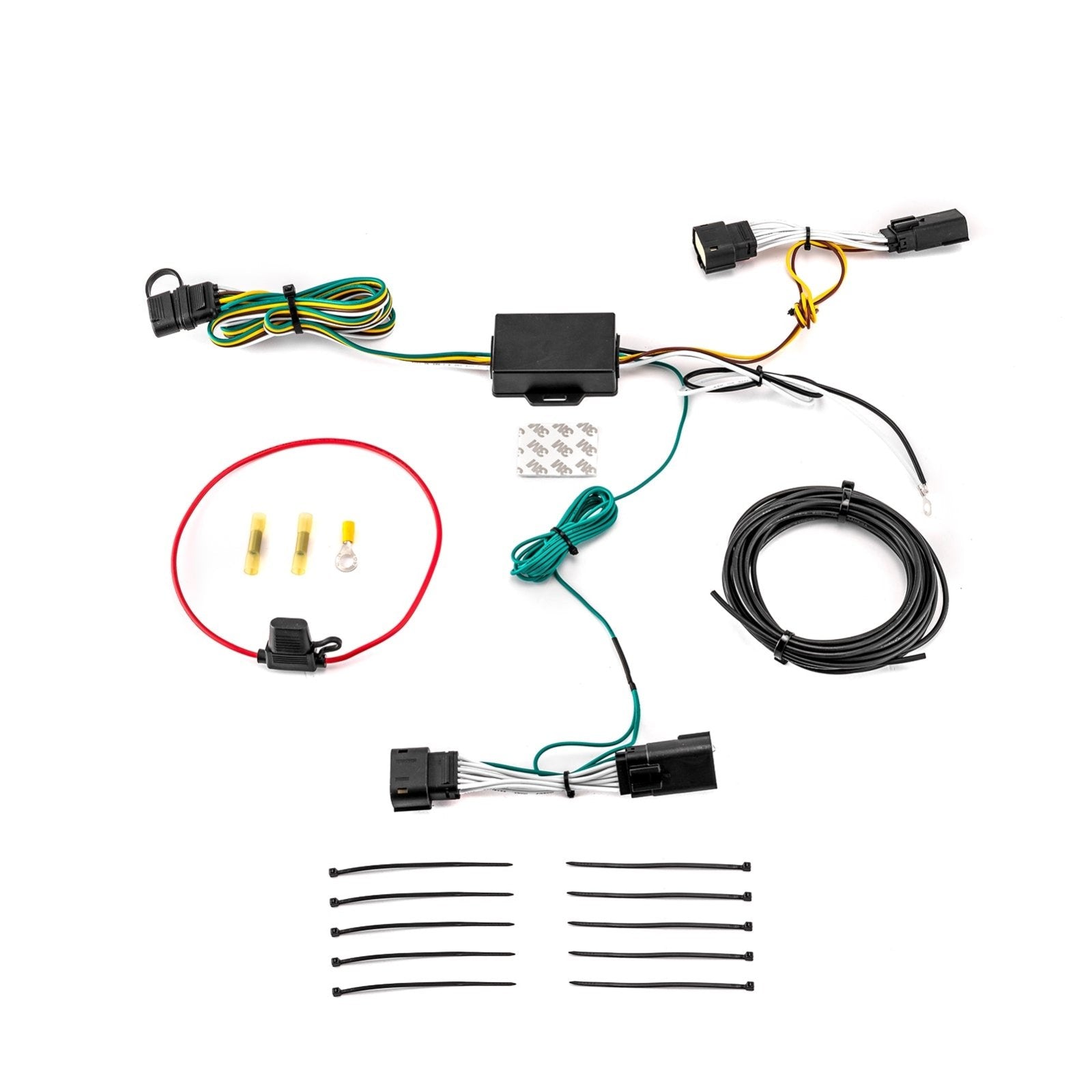 2018-2024 Jeep Wrangler JL/JLU Vehicle-Side 4-Pin Trailer Wiring Harness w/ Plug & Play Connector - Weisen