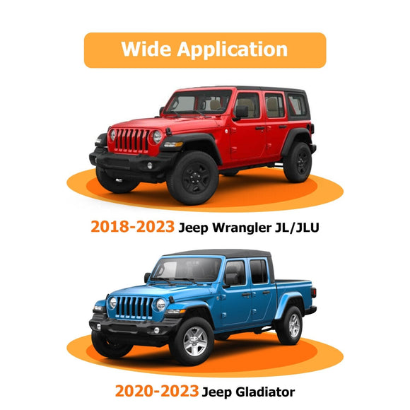 2018 - 2025 Jeep Wrangler JL/JLU Vehicle - Side 4 - Pin Trailer Wiring Harness w/ Plug & Play Connector - WeiSen - 70206018