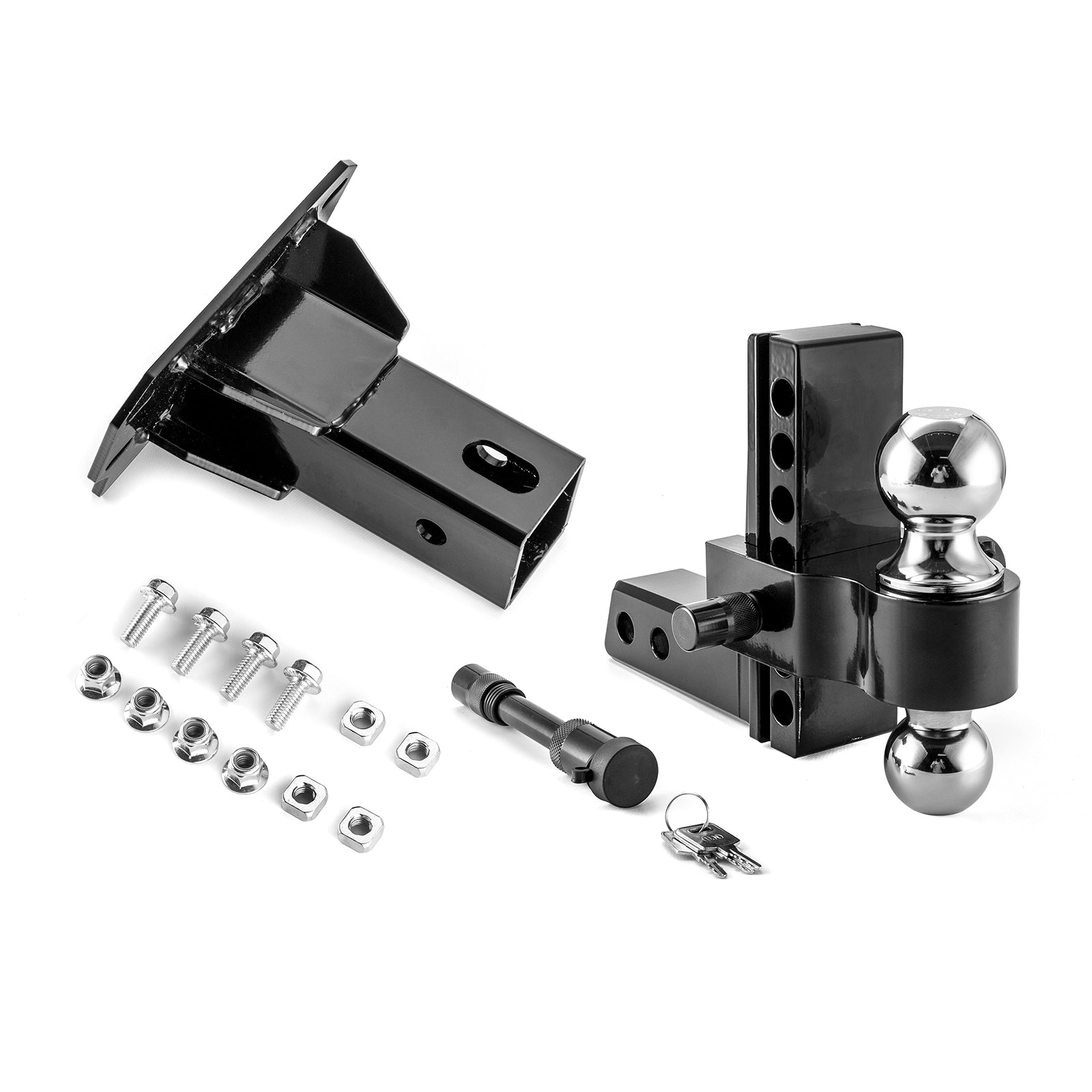 2018 - 2024 Polaris Ranger XP 1000 / Crew Front Adjustable Trailer Hitch Ball Mount Receiver Kit - Weisen