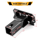 2018 - 2024 Polaris Ranger XP 1000 / Crew Front Adjustable Trailer Hitch Ball Mount Receiver Kit - WeiSen - 80107012+70304025