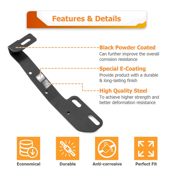 2018 - 2024 Subaru Crosstrek 2nd & 3rd Gen Hood Hinge 3" White & Amber Strobe LED Ditch Light Pod Kit - WeiSen - 70104042+70201007