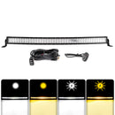 2018 - 2025 Can - am Maverick Trail/Sport Spot Flood Amber White Strobe 42" Curved 240w LED Light Bar - WeiSen - 80101018+70202020