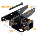 2018 - 2025 Jeep Wrangler JL/JLU Rear 2" Receiver Hitch with 4 - Pin Trailer Wiring Harness Kit - WeiSen - 70108001+70206001