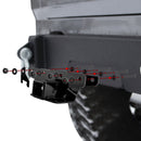 2018 - 2025 Jeep Wrangler JL/JLU Rear 2" Receiver Hitch with 4 - Pin Trailer Wiring Harness Kit - WeiSen - 70108001+70206001