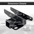 2018 - 2025 Jeep Wrangler JL/JLU Rear 2" Receiver Hitch with 4 - Pin Trailer Wiring Harness Kit - WeiSen - 70108001+70206001