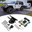 2018 - 2025 Jeep Wrangler JL/JLU Rear 2" Receiver Hitch with 4 - Pin Trailer Wiring Harness Kit - WeiSen - 70108001+70206001