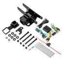 2018 - 2025 Jeep Wrangler JL/JLU Rear 2" Receiver Hitch with 4 - Pin Trailer Wiring Harness Kit - WeiSen - 70108001+70206001