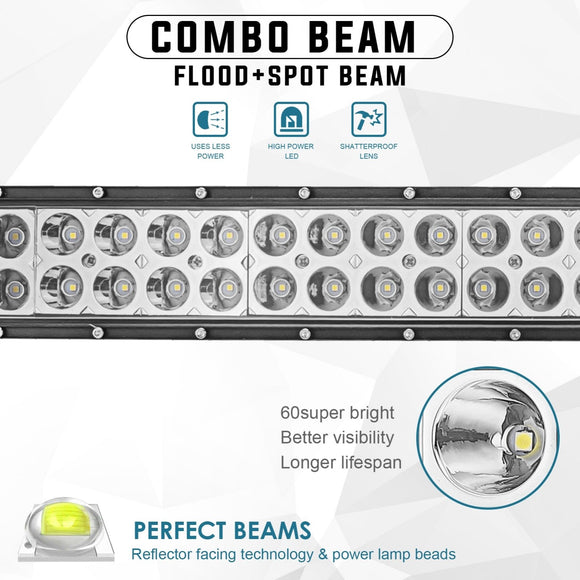 2018 - 2025 Polaris Ranger 570/900/1000 Fullsize Roof 52" Curved LED Light Bar Kit w/ Pulse BusBar - WeiSen - ZT088 - A+LED013+80206007