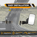 2018 - 2025 Polaris Ranger XP 1000 / Ranger Crew XP 1000 UTV Door Mounted Side View Mirrors - WeiSen - 80301047