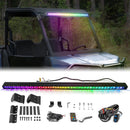 2018+ Polaris Ranger XP 1000 Off Road Roof Bolt - On Plug & Play 50" RGBW LED Light Bar Kit - WeiSen - 80101016+70202016+80206007
