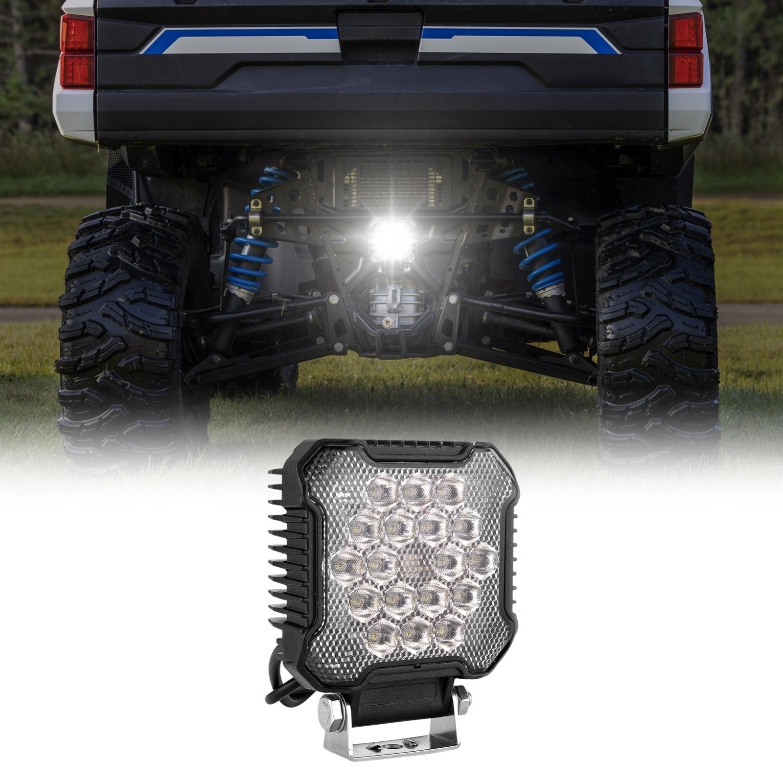 2018+ Polaris Ranger XP1000/XP1000 Crew Plug&Play 4" Automatic Reversing LED Back - up Light - Weisen