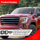 2019 - 2021 GMC Sierra 1500 Heavy - Duty Steel Hood Hinge LED Ditch Light Bracket | Bolt - On - WeiSen - 70104075