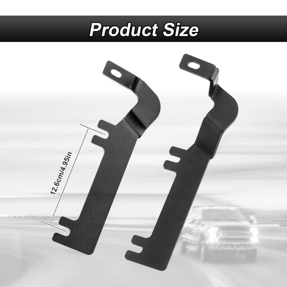 2019 - 2022 Chevrolet Silverado 1500 White&Amber Strobe 3.5 Inch LED Hood Hinge Ditch Light Pods w/ Wiring Harness Kit - WeiSen - 70104031+70201013