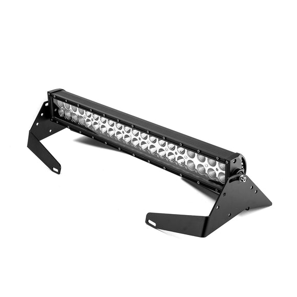 2019 - 2024 5th Gen Dodge Ram 2500/3500 Front Bumper 22" Amber White 120w LED Light Bar Kit - WeiSen - 70102049+70202017
