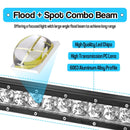 2019 - 2024 5th Gen Dodge Ram 2500/3500 Hidden Front Bumper Grill 22" LED Light Bar Kit - WeiSen - 70102049+70202014+70203004