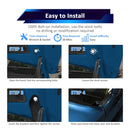 2019 - 2024 5th Gen Toyota RAV4 Hood Hinge 3" White & Amber Strobe LED Ditch Light Pod Kit - WeiSen - 70104045+70201007