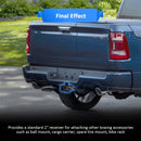 2019 - 2025 Dodge Ram 1500 Heavy - Duty Steel 2" Rear Trailer Hitch Receiver & Adjustable Trailer Hitch Ball Mount - WeiSen - 70108009+70304025