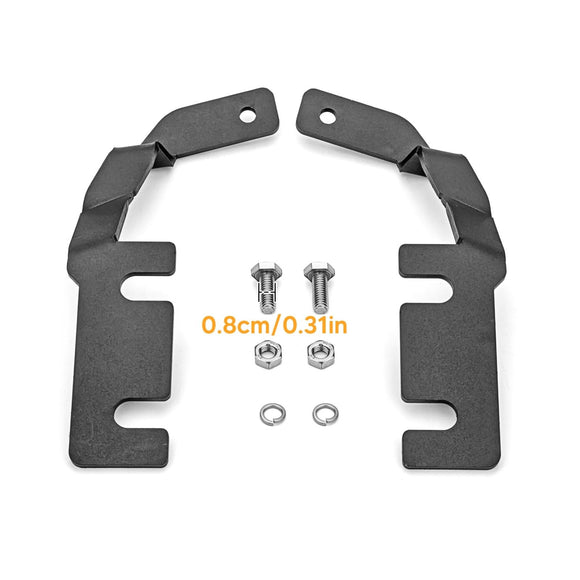 2019 - 2023 Ford Ranger White&Amber Strobe 3.5 Inch LED Hood Hinge Ditch Light Pods w/ Wiring Harness Kit - WeiSen - 70104027+70201013