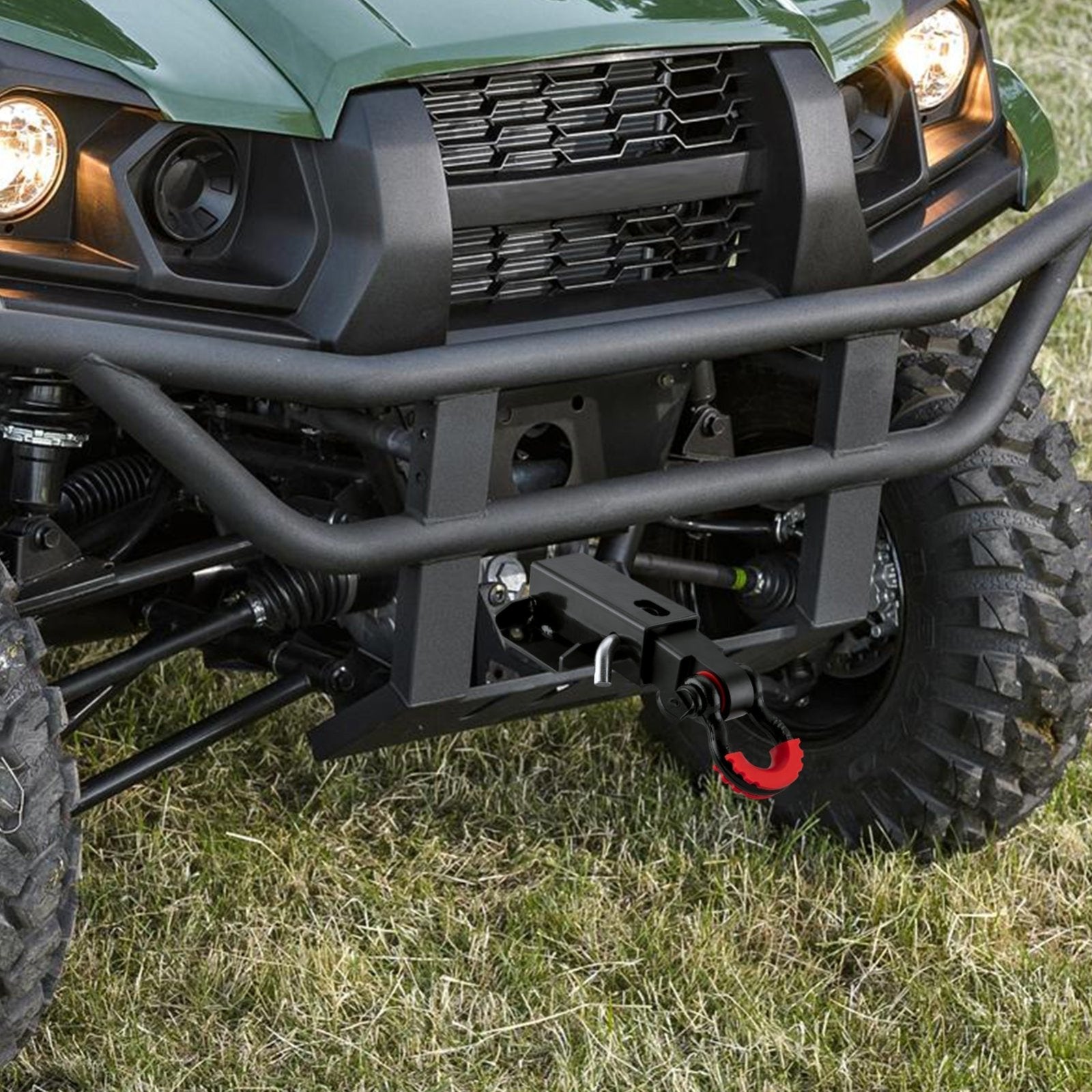 2019 - 2023 KAWASAKI MULE PRO MX Heavy - Duty Steel Front Trailer Hitch & 2" Shackle Hitch Receiver Kit - Weisen