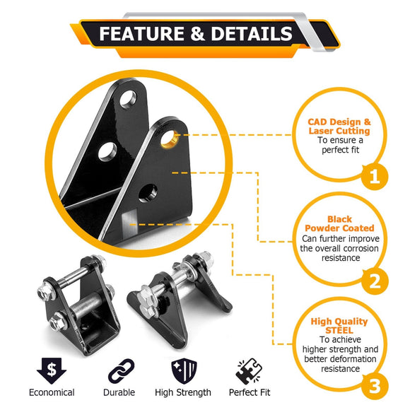 2019 - 2024 CFMoto CForce 1000 800XC Heavy Duty Steel Front & Rear 2.0" Suspension Lift Kit - WeiSen - 80401091