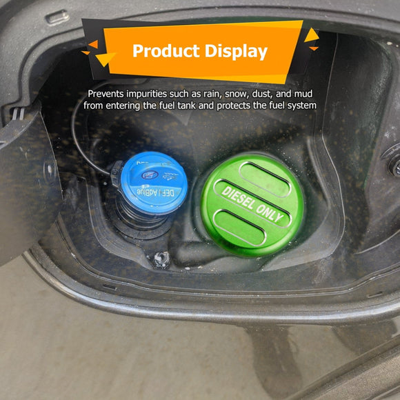 2019 - 2024 Dodge Ram 1500 2500 3500 Green 6061 Aluminum Magnetic Diesel Fuel Cap - WeiSen - 70501004