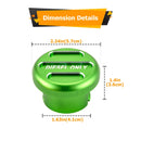 2019 - 2024 Dodge Ram 1500 2500 3500 Green 6061 Aluminum Magnetic Diesel Fuel Cap - WeiSen - 70501004