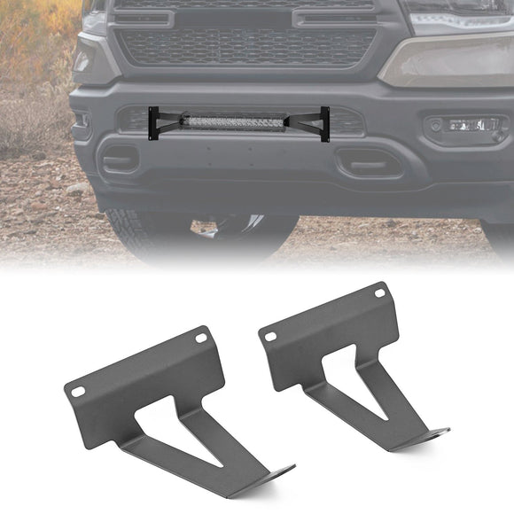 2019-2024 Dodge RAM 1500 Bumper 22" Straight Light Bar Mounting Brackets - WeiSen - ZT249