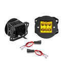 2019 - 2024 Dodge Ram 1500 Front Bumper 3 Inch LED Fog Light Kit w/ H11 Plug & Play Adapters Light Mount - WeiSen - 70102059