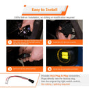 2019 - 2024 Dodge Ram 1500 Front Bumper 3 Inch LED Fog Light Kit w/ H11 Plug & Play Adapters Light Mount - WeiSen - 70102059