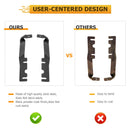 2019 - 2024 DODGE RAM 1500 Hood Hinge 3" White & Amber Strobe LED Ditch Light Pod Kit - WeiSen - 70104009+70201007