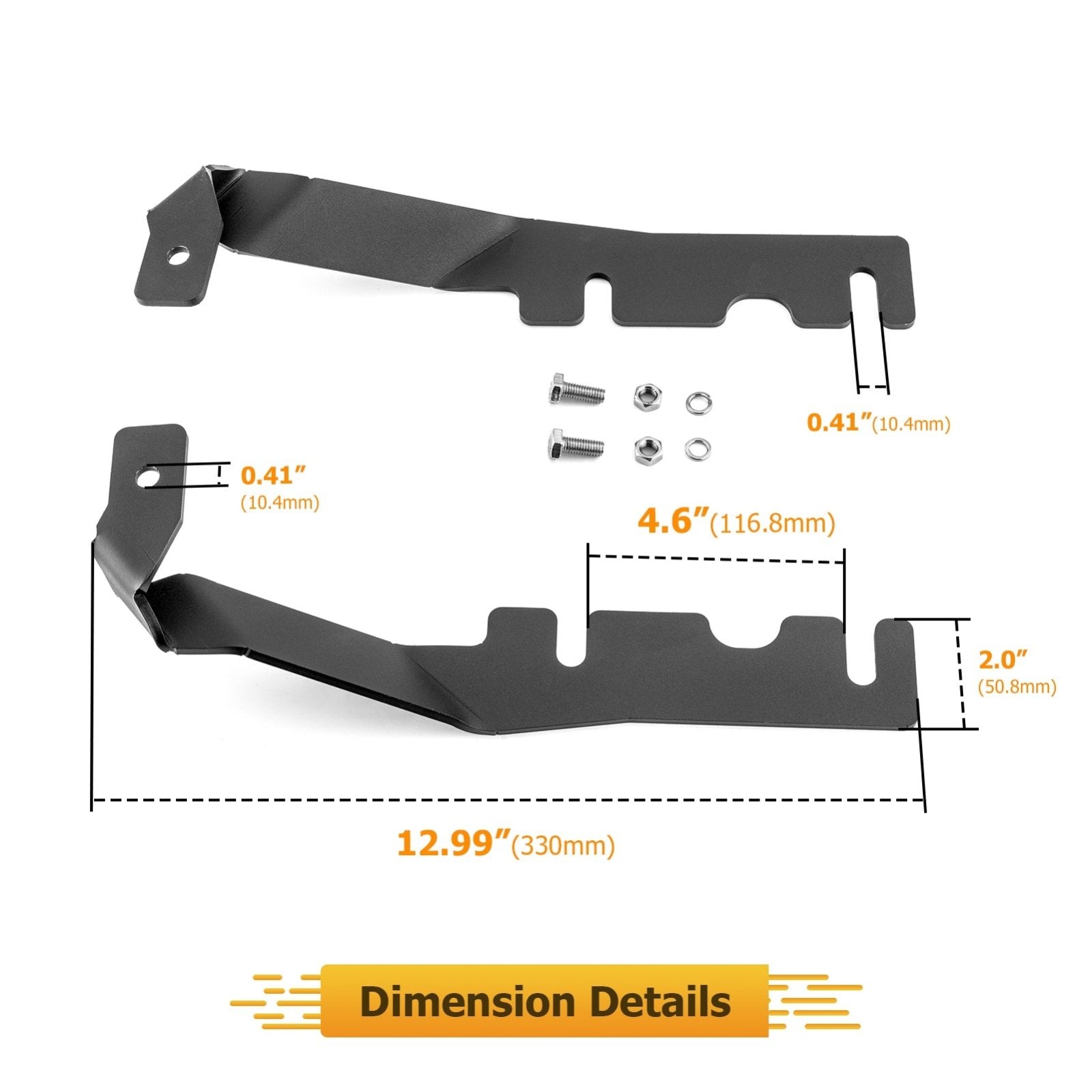 2019 - 2024 DODGE RAM 1500 Hood Hinge 3" White & Amber Strobe LED Ditch Light Pod Kit - Weisen