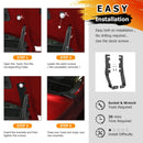 2019 - 2024 Dodge Ram 1500 White&Amber Strobe 3.5 Inch LED Hood Hinge Ditch Light Pods w/ Wiring Harness Kit - WeiSen - 70104009+70201013