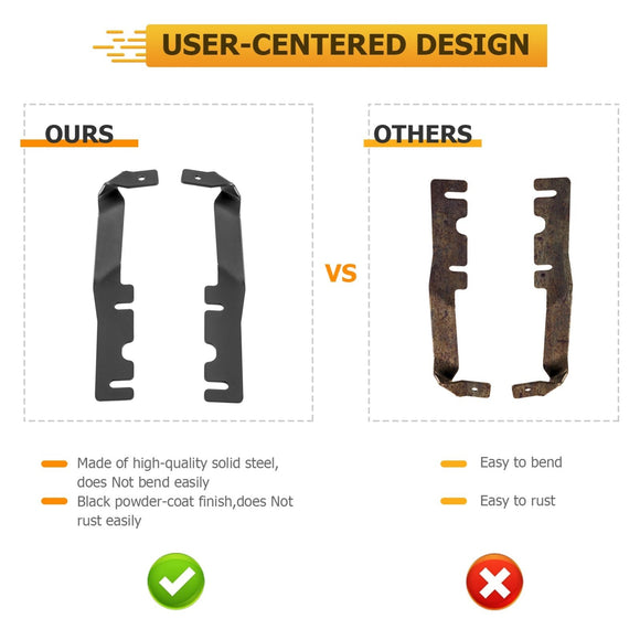 2019 - 2024 Dodge Ram 1500 White&Amber Strobe 3.5 Inch LED Hood Hinge Ditch Light Pods w/ Wiring Harness Kit - WeiSen - 70104009+70201013