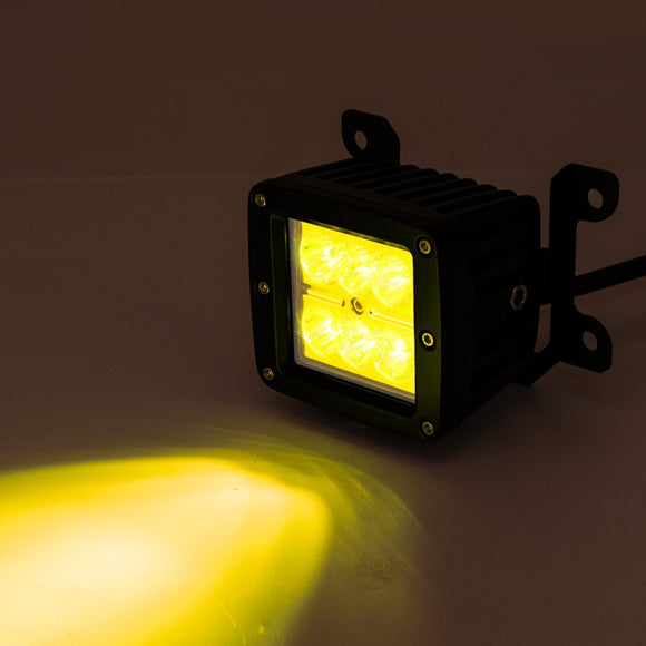 2019 - 2024 Dodge Ram 2500/3500 Big Horn 3" LED Light Pods Kit w/ H11 Plug & Play Adapters Light Mount - WeiSen - 70102060