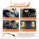 2019 - 2024 Dodge Ram 2500/3500 Big Horn 3" LED Light Pods Kit w/ H11 Plug & Play Adapters Light Mount - WeiSen - 70102060